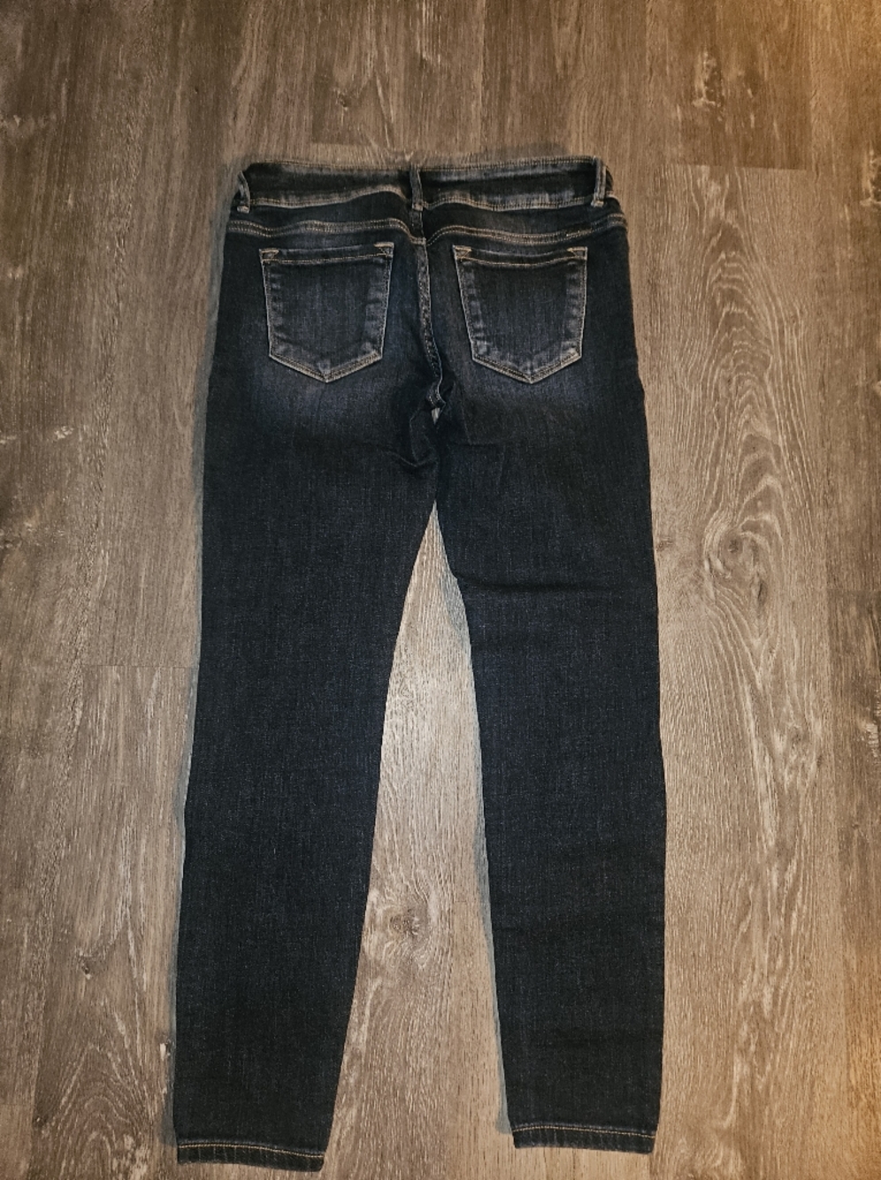 KanCan Dark Indigo Low Rise Jeans with Contrast Stitching